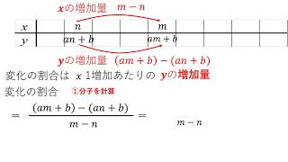 １次関数の変化の割合aになる証明 [upl. by Marienthal]