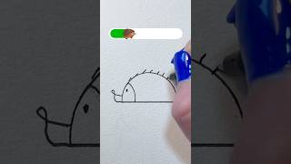 How To Draw a Hedgehog step by step for Kids 🦔 [upl. by Alcine683]