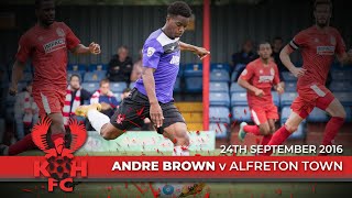 Alfreton 33 Harriers 240916 Andres first Harriers goal [upl. by Neliak708]