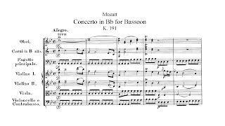 Wolfgang Amadeus Mozart  Bassoon Concerto in BFlat Major K 191 [upl. by Enajharas]