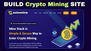 How to Create a CryptoMining Website  Cryptocurrency Investment Platform [upl. by Ainna]