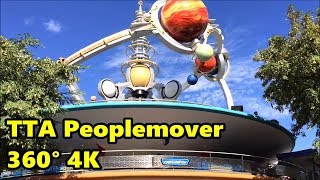 TTA Peoplemover 360° 4K Full Ride  Magic Kingdom  Walt Disney World [upl. by Elyrehc]