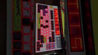 Led keyboard with Cyberspace keycaps … 😍gaming bgmi pubg pcgamer technology gadgets [upl. by Sibeal]