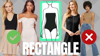 How to Dress a RECTANGLE Body Shape [upl. by Emia166]