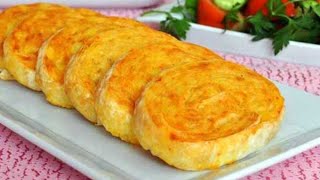 PATATESLİ RULO BÖREKek TARİFİ  Nefis Yemek Tarifleri BÖREK NASIL YAPILIR❓ [upl. by Holds306]