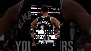 Your Spurs jersey if You💯😮‍💨 shorts edit foryou subscribe nba [upl. by Seiber166]