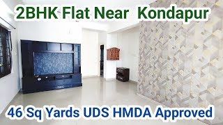 46 Sq Yards UDS  2BHK Flat for sale in Hyderabad  HMDA Approved  Direct Owner [upl. by Enawd645]