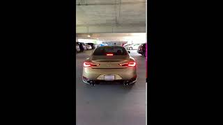 INFINITI Q60 RED SPORT 400 RIPPING THROUGH GARAGE LOUD [upl. by Harsho]