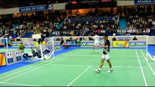 Badminton Lin Dan vs Taufik Hidayat in Perfect Angle 22 [upl. by Adnaugal]