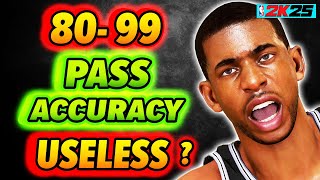 Pass Accuracy SWEETSPOT revealed on NBA 2K25 Best Build [upl. by Esaertal]