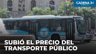 SUBIÓ el PRECIO del COLECTIVO en CÓRDOBA Nuevos valores  Cadena 3 Argentina [upl. by Ettenuahs252]