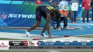 Shaquem Griffin Unbelievable 438 40Yard Dash  2018 NFL Scouting Combine [upl. by Eiffe]