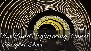 The Bund Sightseeing Tunnel  Shanghai China HD [upl. by Janene]