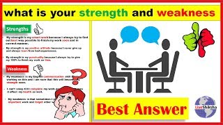 What Is Your Strength And Weakness Interview  Strength And Weakness Job Interview Answers [upl. by Price]