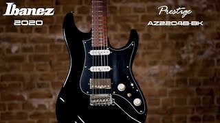 IBANEZ 2020 AZ2204BBK Prestige  NAMM 2020 [upl. by Thurmann]