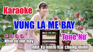 Karaoke Tone Nữ  Vùng Lá Me Bay  Beat Nhạc Sống Chung Lê [upl. by Aipmylo]