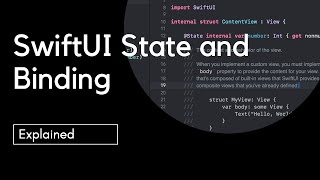 SwiftUI State and Binding  iOS [upl. by Bunns]