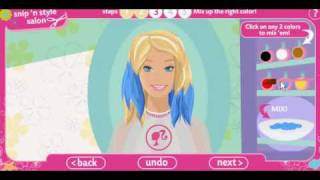 Hair look style Frizuri emo super marfa barbie games tutorial [upl. by Nimesh807]