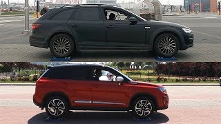 SLIP TEST  Audi A4 Allroad Quattro vs Suzuki Vitara All Grip Select  4x4testsonrollers [upl. by Stegman]