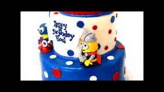 Despicable Me Cake  Sugar Charactors theme cake [upl. by Rosemonde]