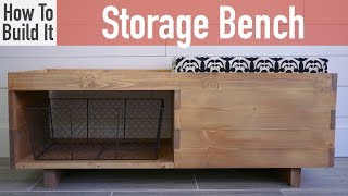 How to build a Storage Bench [upl. by Aniroc]