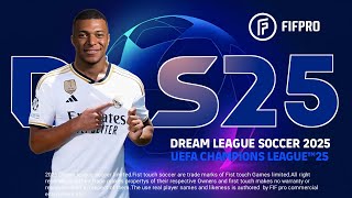 DLS 25 Mod UCL 2025 Dream League Soccer 2025 Mod UEFA Champions League Android Offline Apk Obb data [upl. by Lyrred]