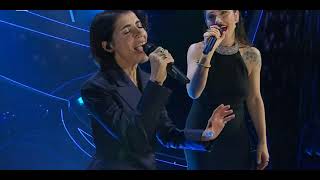 Elisa amp Giorgia  Luce  Di sole e dazzurro  Sanremo 2023  Serata Cover [upl. by Capwell]