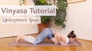 Yoga Tutorial  Fließ durch ein Vinyasa  3 Versionen [upl. by Anaig]