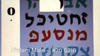 Hebrew Vowels  Holam Male OH sound [upl. by Dubois293]