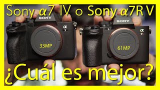 📸 Sony A7 IV o Sony A7R V Cuál es mejor 2023 [upl. by Vicky]