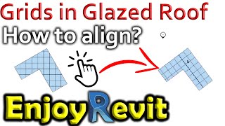 How to Align Grids Direction of Sloped Glazing Roof [upl. by Ennirok]