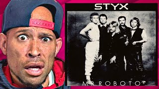 Rapper FIRST time REACTIOn to Styx  Mr Roboto This is SO CREEPY cause its REAL [upl. by Perice]