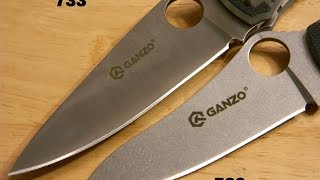 Ganzo g732  g733  quality spyderco clones for cheap edc [upl. by Aitnahs]