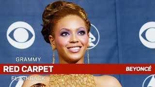 Beyoncé On Performing With Prince amp Five Wins At The 2004 GRAMMYs  GRAMMY Red Carpet Flashback [upl. by Kosel]