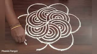 53 Easy and Simple Apartment Rangoli Traditional Kolam rangolidesigns indianartkolam pullikolam [upl. by Longawa899]