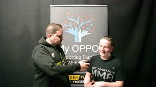 Molly Cooper  Golden Ticket Fight Promotions 24  Post Fight Interview [upl. by Nnalorac]