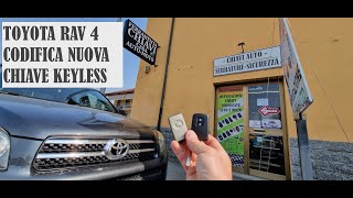 TOYOTA RAV 4 DUPLICAZIONE CHIAVE KEYLESS CENTRO CHIAVI TORINO by MAXTECHNOLOGY [upl. by Roux]