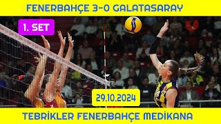 Fenerbahçe Medicana 30 Galatasaray Daikin 29102024 [upl. by Manvil]