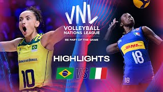 🇧🇷 BRA vs 🇮🇹 ITA  Highlights  Week 2  Womens VNL 2024 [upl. by Nednyl]