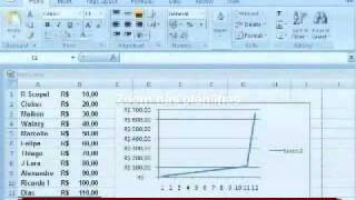 Video aula de Excel 2007 Curso excel parte 2 de 4 [upl. by Gnanmas]