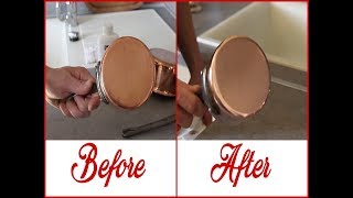 How to clean Mauviel Copper Pots with quotStarwaxquot [upl. by Geaghan]