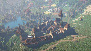 Fortified Medieval Town  Minecraft Cinematic [upl. by Anne-Marie]