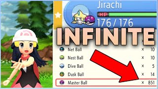 UNLIMITED MASTER BALLS  ITEM DUPLICATION  Pokemon Brilliant Diamond  Pokemon Shining Pearl [upl. by Hewett853]