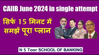 CAIIB Jun 2024 100 days  सिर्फ 15 मिनट में समझें पूरा प्लान [upl. by Aikrahs310]