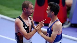 George Mills clashes with French rival after collision during 5000m heat  mens 5000m heats [upl. by Andra208]