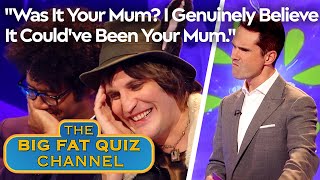 Richard Ayoade amp Noel Fielding Bully Jimmy Carrs Poor Mum  Big Fat Quiz [upl. by Ursel]