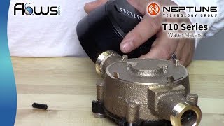 Neptune T10 Water Meter  Changing the Register Orientation [upl. by Ahsitahs]