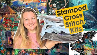 STAMPED CROSS STITCH KIT HAUL [upl. by Drawyah261]