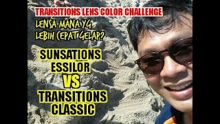 Transitions Classic VS SunSations Essilor  Lensa Mana Yg Lebih Gelap [upl. by Lissa]