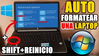 Como Auto Formatear una Laptop con Windows 10 8  81  7  Vista Fácil y Rápido RECOVERY [upl. by Anaigroeg618]